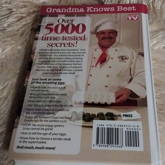 NWOT Grandma Knows Best   Great Kitchen Secrets Chef Tony Notaro - Picture 2 of 8